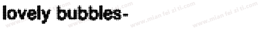 lovely bubbles字体转换
